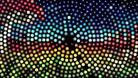 fondo abstracto con puntos rotativos de colores