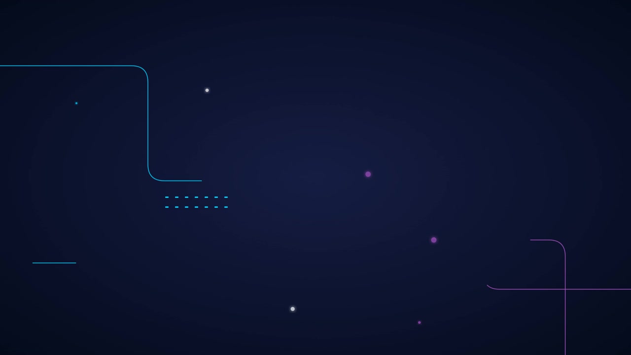 Abstract Motion Graphics with Geometric Lines and Floating Particles