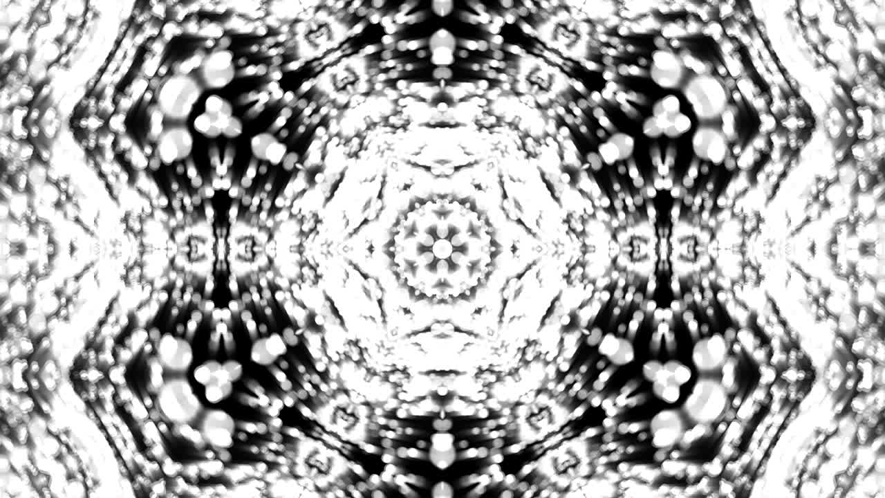 Abstract background with silver kaleidoscope