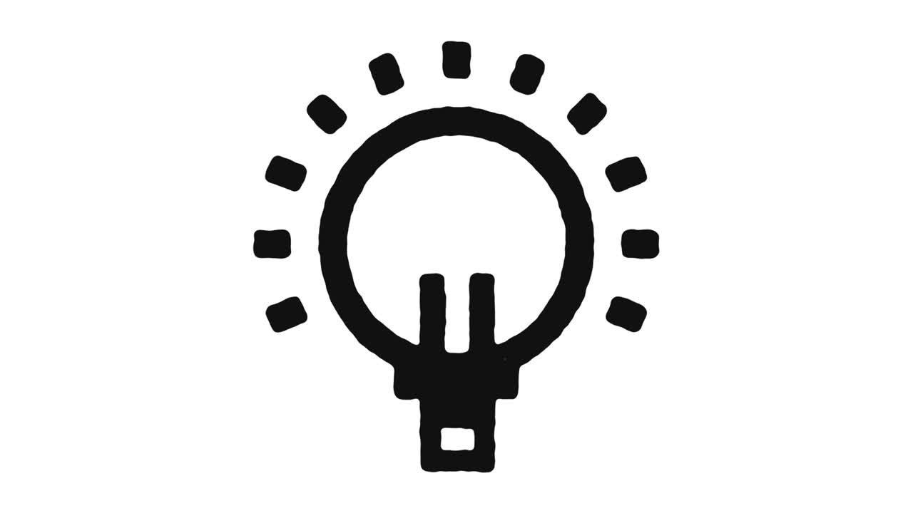icono de animación de luz y canal alfa