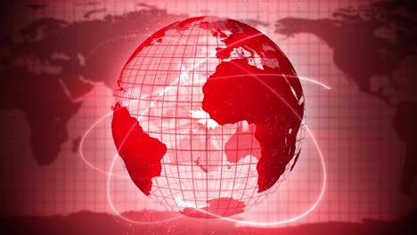 pandemia de infección. tierra global con puntos rojos de infección. concepto de elementos médicos. enfermedad o prevención. cuidado de la salud. control infeccioso. curación de virus. animación de bucle.