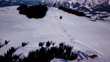 ski resort in sunny weather