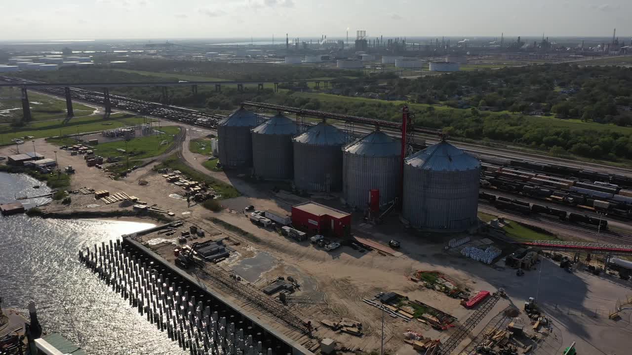 Silos in Port Arthur, Texas