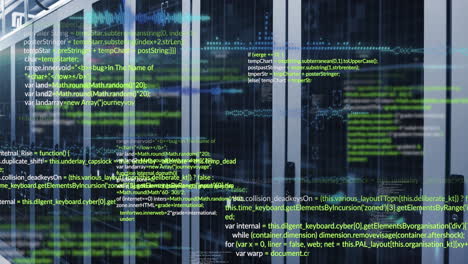 Animation of data processing over computer servers