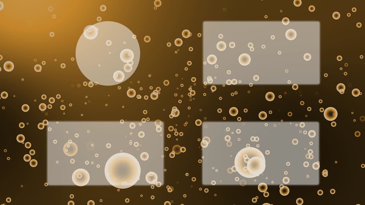 분류 거품 입자 끝 카드 모션 그래픽