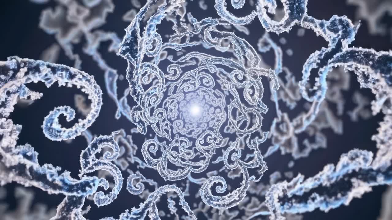 Abstract Fractal Swirl Pattern
