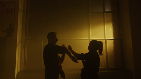 kung fu training session