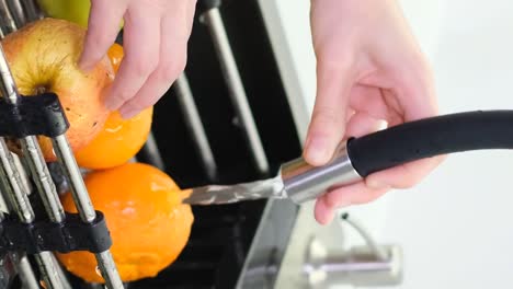 washing fruit
