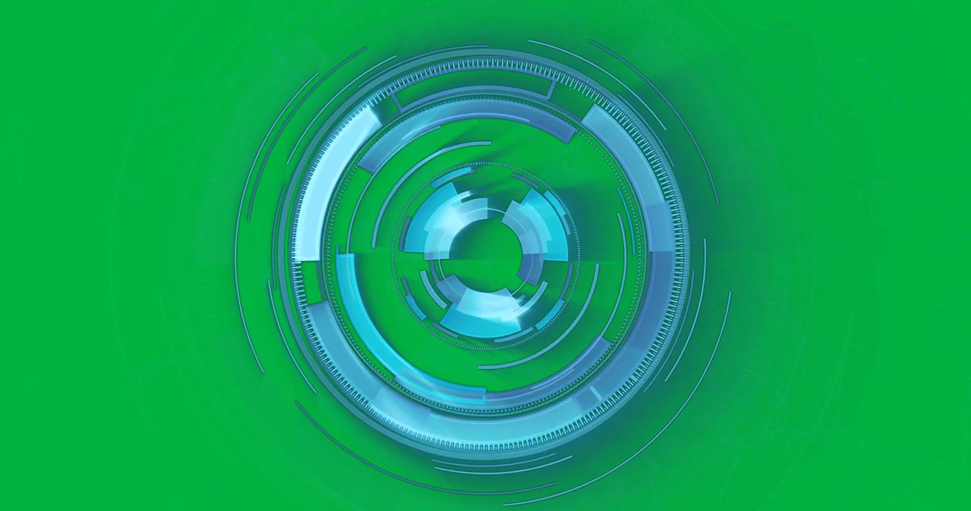 Animation of scopes scanning on transparent background
