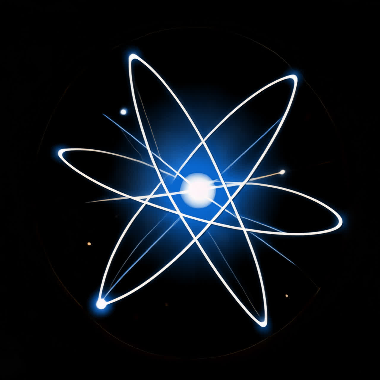 Abstract glowing light animation isolated asset, transparent 4K video, alpha channel, ProRes 4444