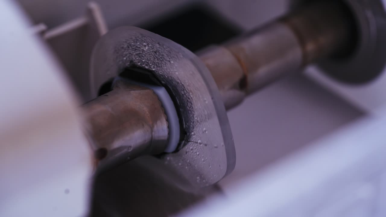 Workplace of ophthalmologist doctor. Machine for grinding and trimming lenses for glasses in optical store