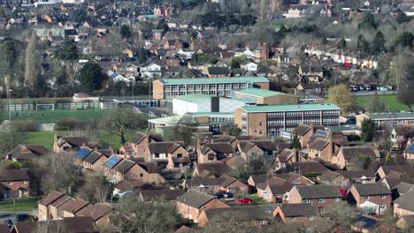 Vista-Aérea-De-La-Escuela-Secundaria-Integral-De-Inglés-Reino-Unido