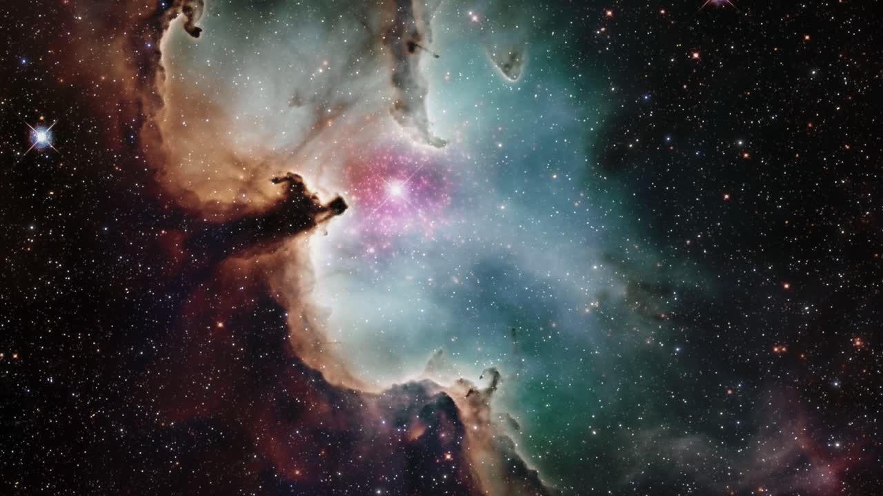 universo en movimiento vistas aéreas del espacio y las galaxias estrellas