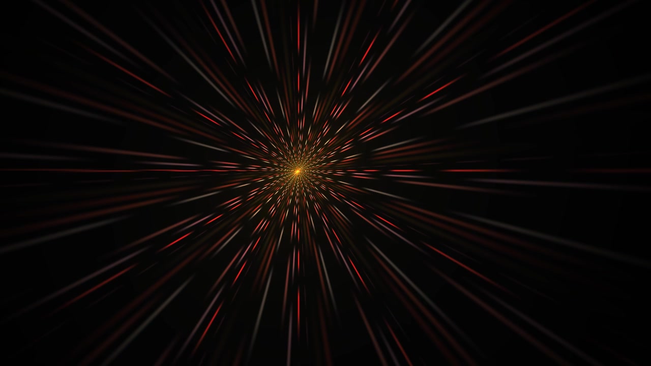 Abstract Light Rays Moving Through a Dark Starfield