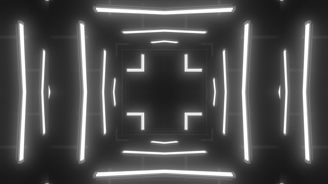 túnel futurista de neón