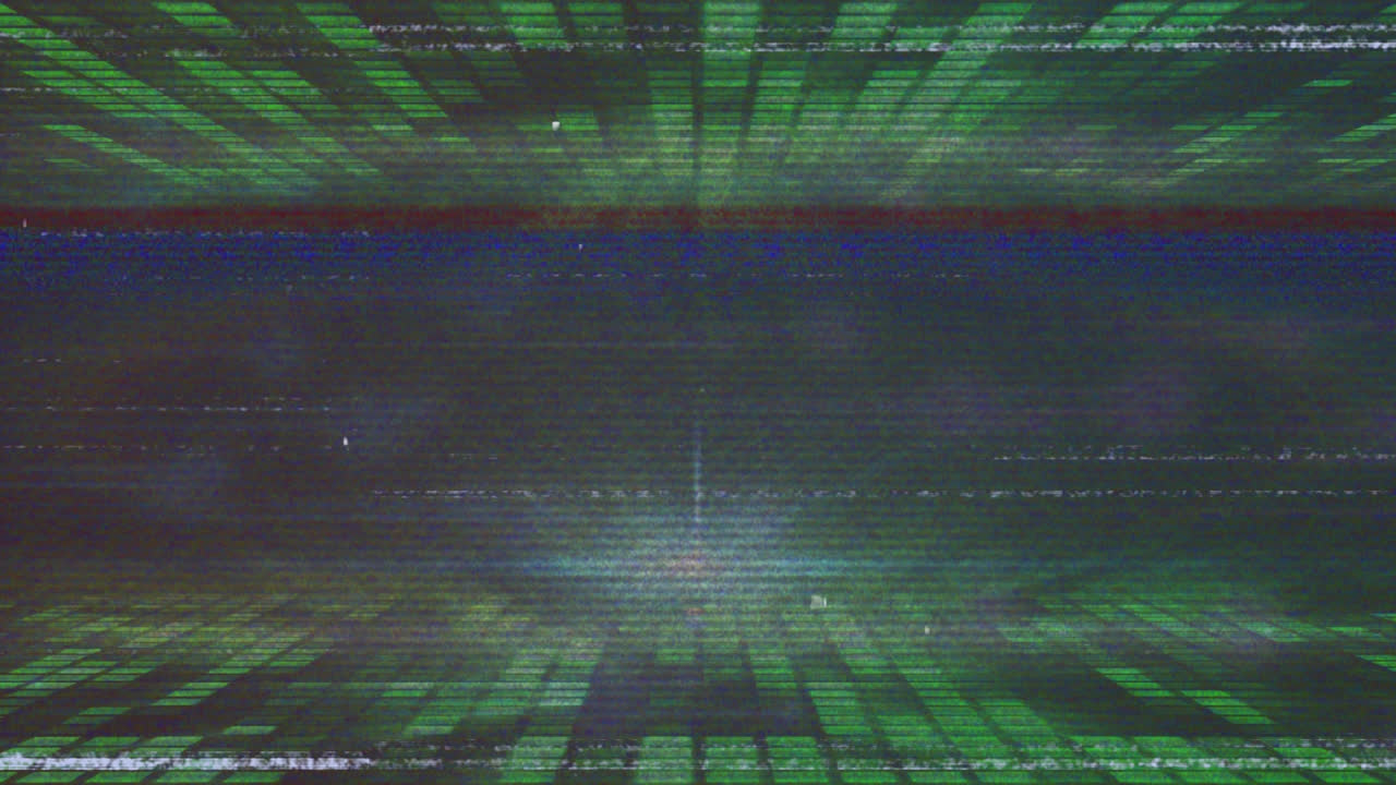 animación de formas que se mueven sobre la interferencia