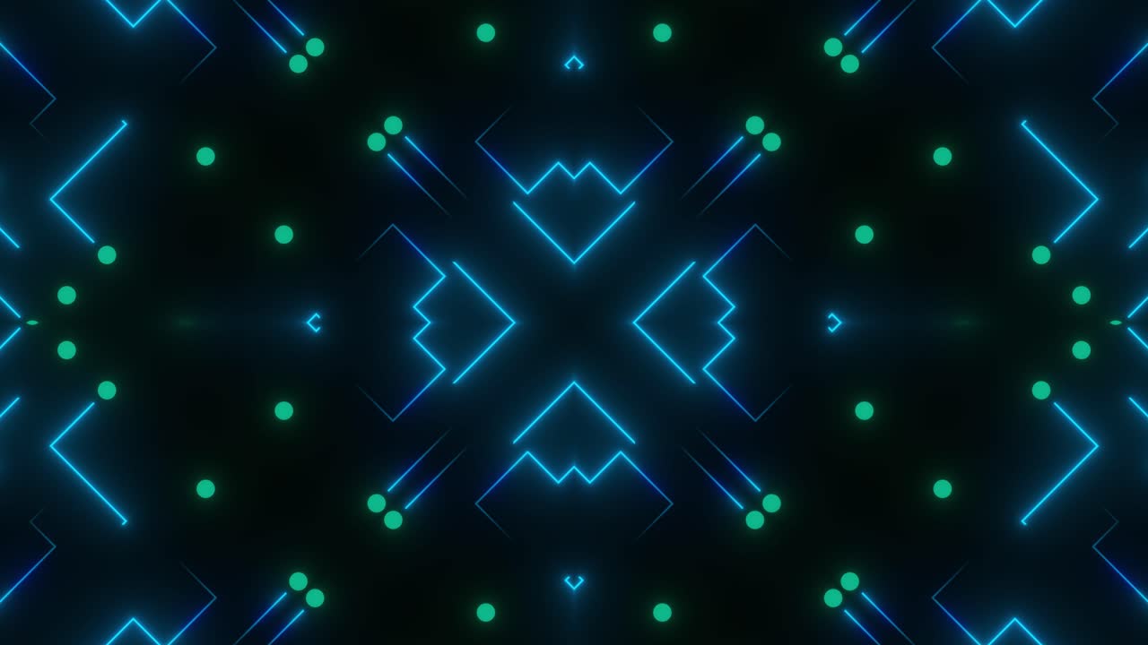 추상적인 네온 기하학적 패턴