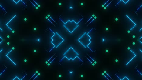 patrón geométrico de neón abstracto