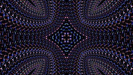 colorful lines glowing waves flower shape background kaleidoscope abstract