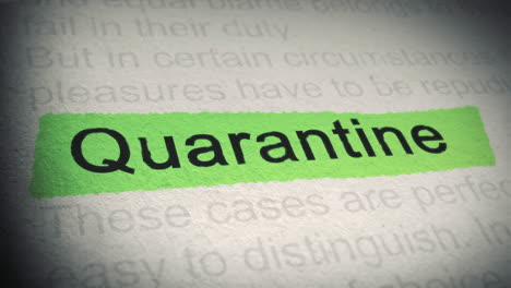 quarantine