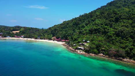 white sandy beach idyllic perhentian kecil island