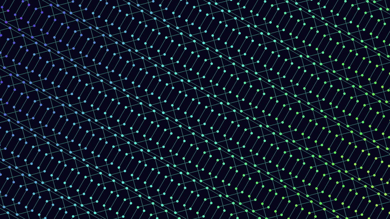 Rainbow pixels futuristic pattern with neon effect