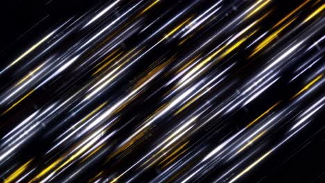 abstract motion background with golden and silver light lines