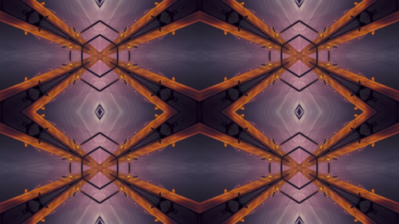 patrón de simetría de la recta en el efecto de animación 4k