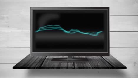 televisión con electricidad estática