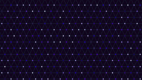black and white grid with green dots forming a diamond pattern