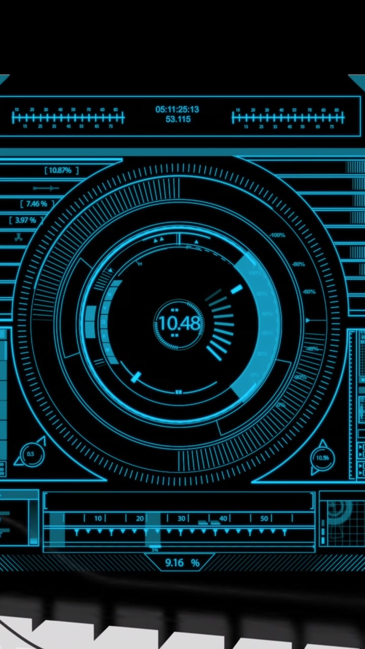 Animazione di scansione ed elaborazione dati su schermo.