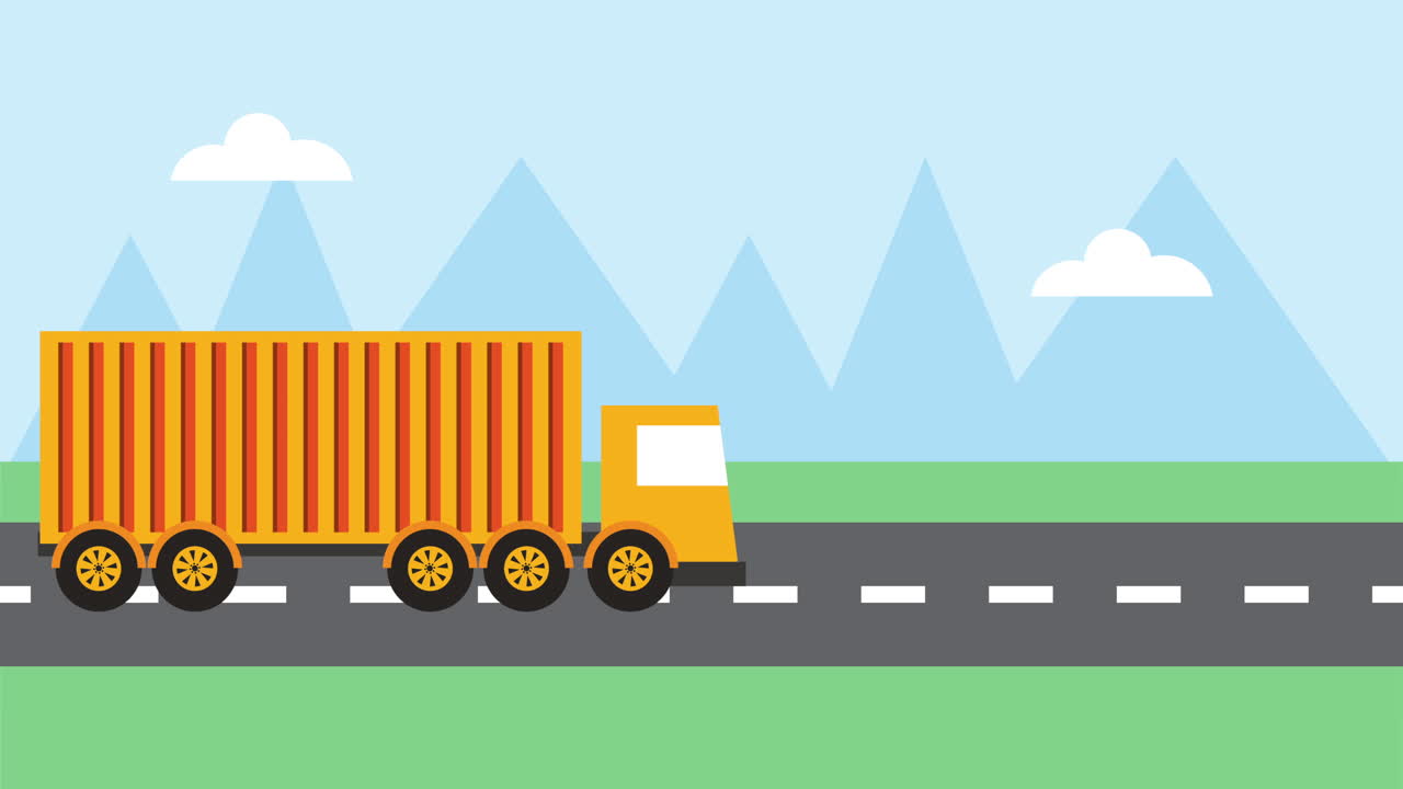 트럭 차량으로 물류 서비스