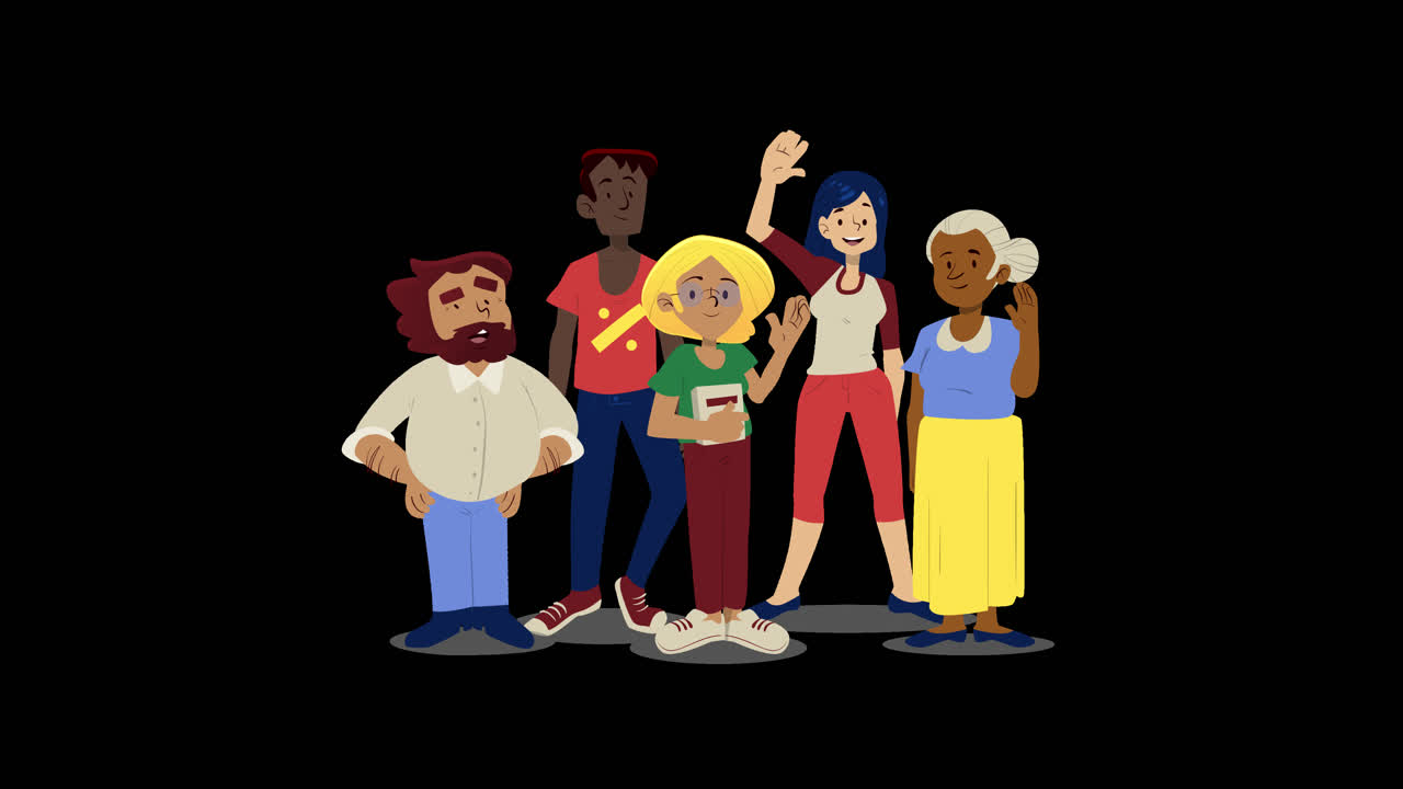 다양한 사람들의 그룹