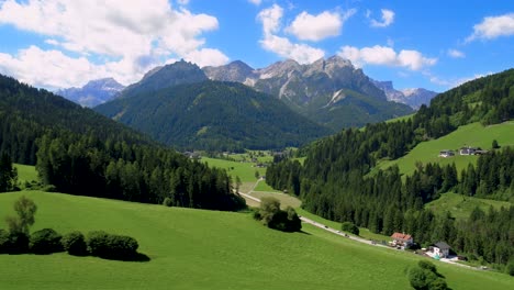 scenic view of the beautiful landscape in the alps