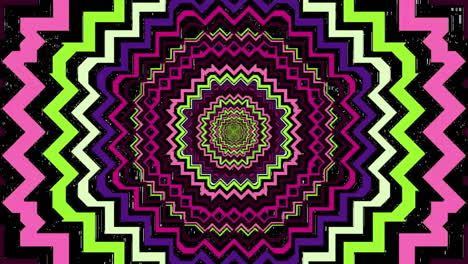 animación de formas coloridas sobre un fondo negro