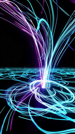 Abstract Neon Light Patterns