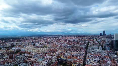 amazing view of the center of madrid