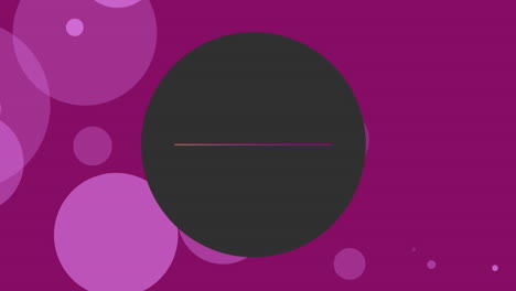 animación de formas en movimiento sobre fondo púrpura