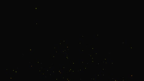 animación de partículas de estrellas brillantes gráficos de movimiento