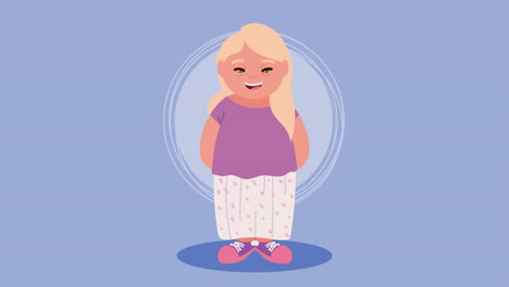 smiling blond girl