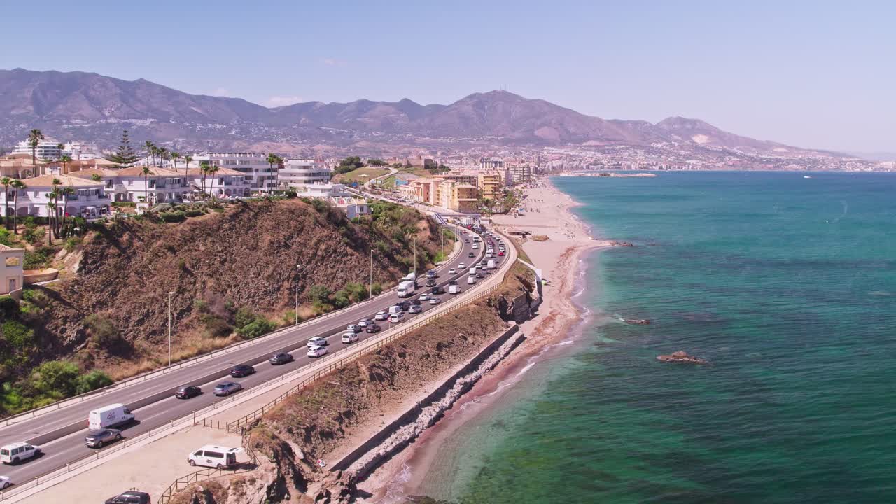 Veduta aerea di Fuengirola, Spagna.