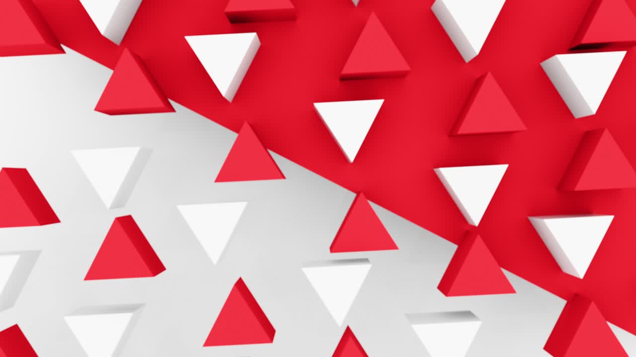 abstract 3d triángulo formas de fondo con diferentes colores. conjunto de 4k imágenes de animación de bucle.