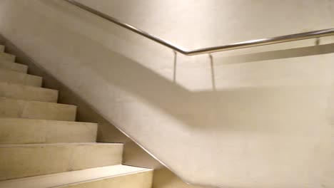 movement on the spiral staircase.