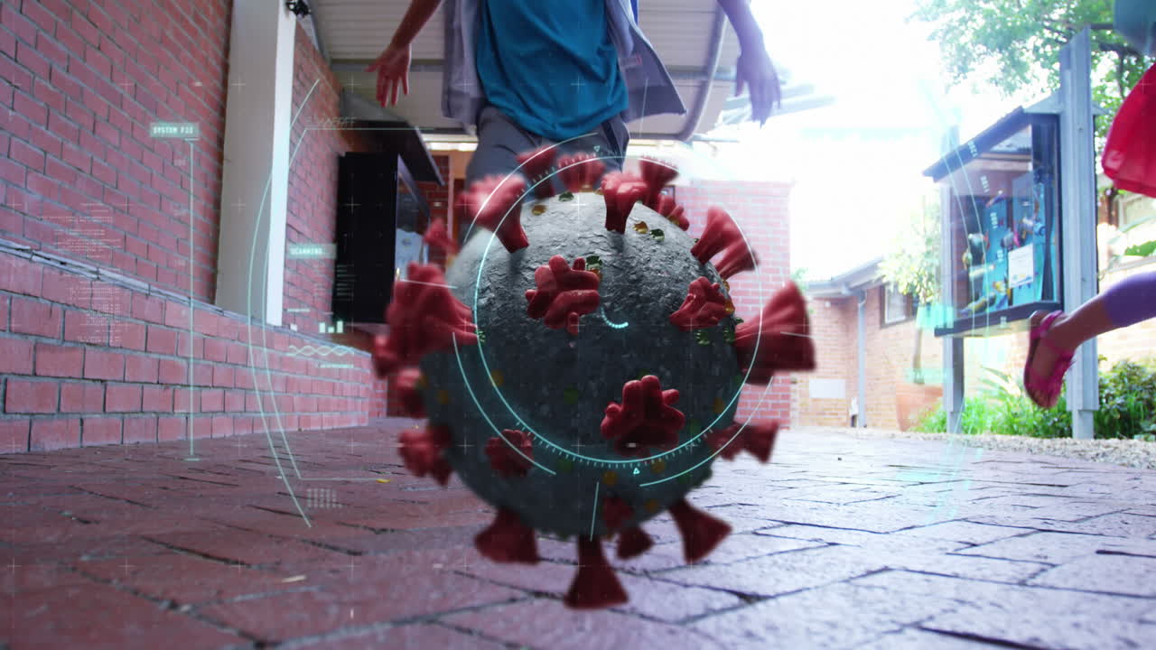 la célula de coronavirus sobre los escolares.