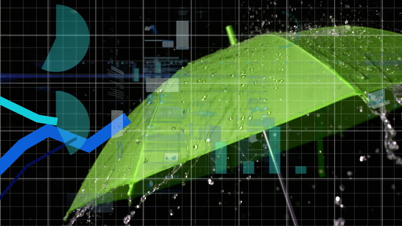 우산에 떨어지는 물에 대한 금융 데이터 처리