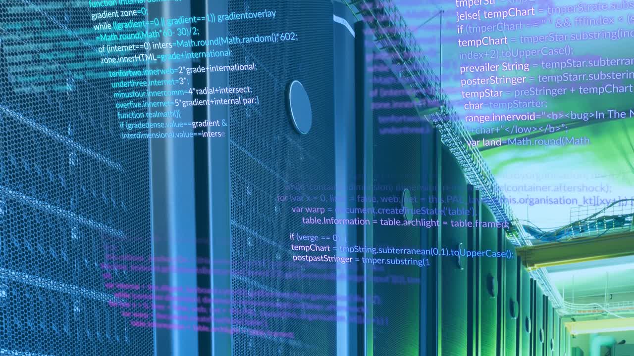Animation of programming language over data server systems