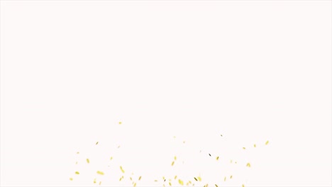 animación de explosión de confeti de oro. celebración y concepto festivo. 4k