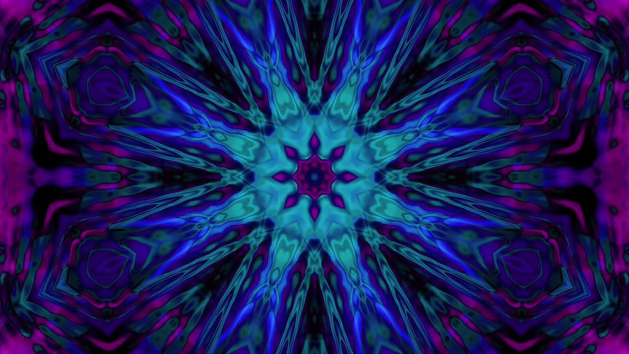 la animación abstracta, el fondo líquido, la hermosa película de pintura digital, la película de fondo abstracto, el video de stock de animación de kaleidoscopio.