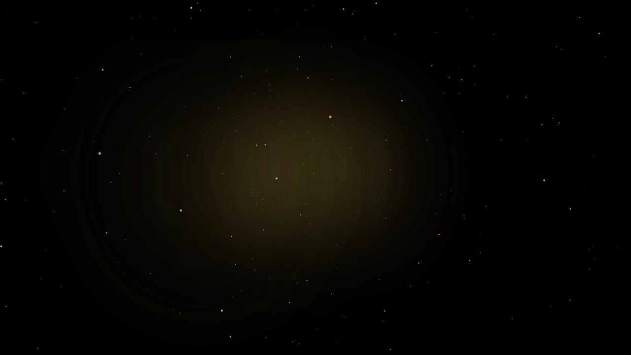 La sequenza del titolo dell'anno duemilaventi su uno sfondo stellato.