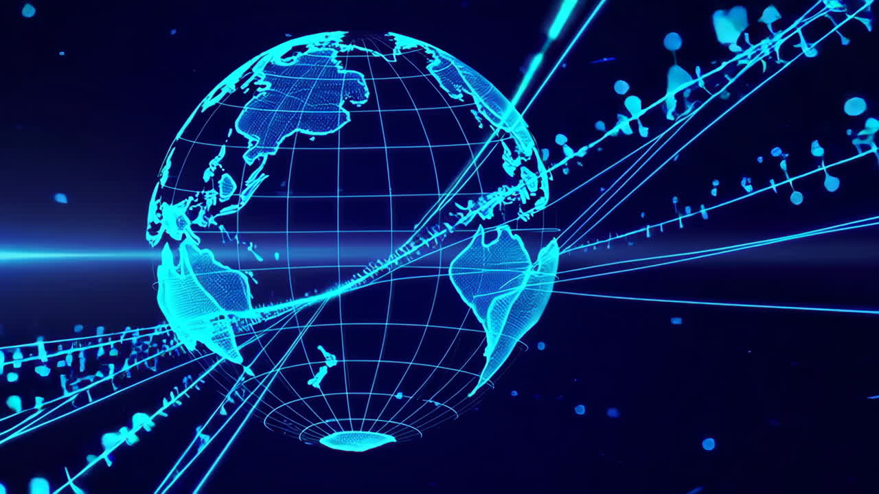 Abstract Digital Globe
